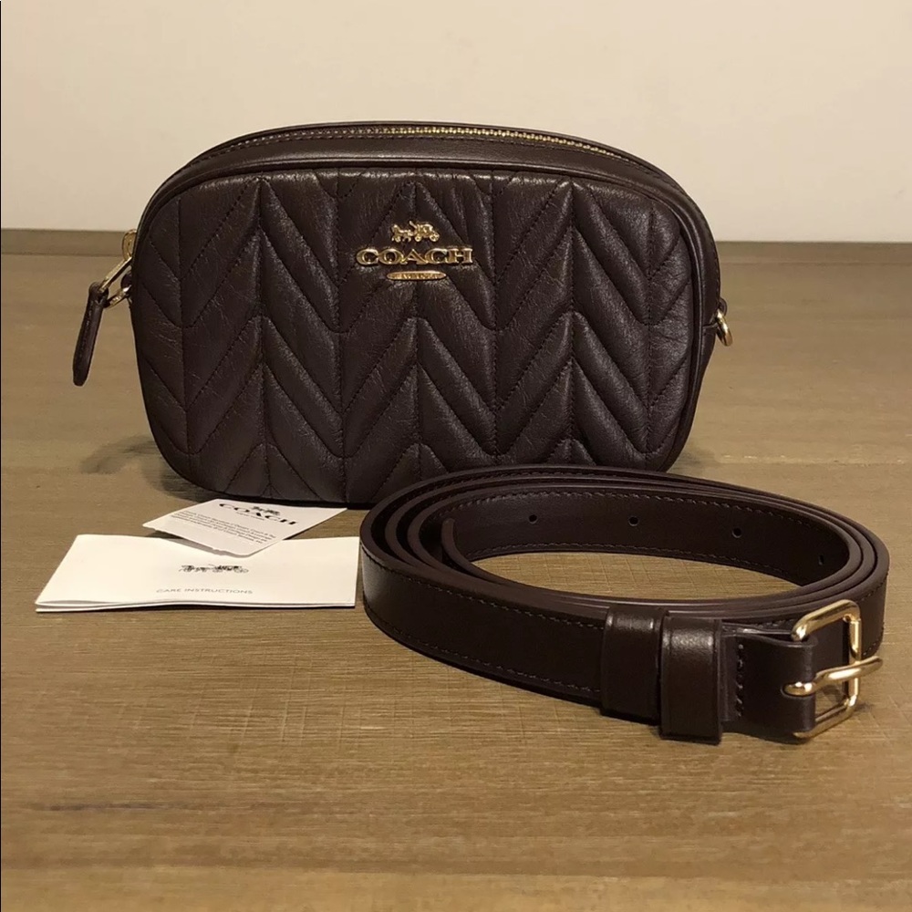 COACH Quilted Belt Bag Fanny Pack XS to LARGE NWT!